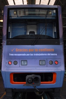 Reinicia recorridos tercer convoy rehabilitado del Metro, para la Línea 7