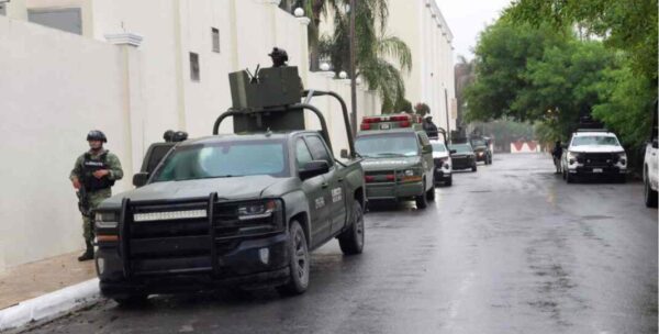 Sheinbaum dice no tener seguridad especial; en Tamaulipas la cuidaron vehículos artillados, el Ejército y GN