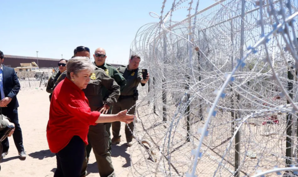 Alicia Bárcena visita la frontera entre Juárez y El Paso, cruce de migrantes que buscan el sueño americano